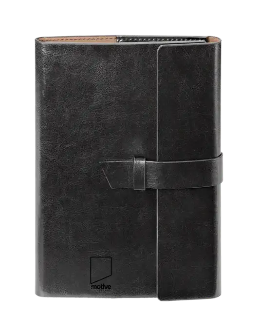 Fabrizio Black 6.875 x 9.56 Portfolio w/Motive Studio Logo