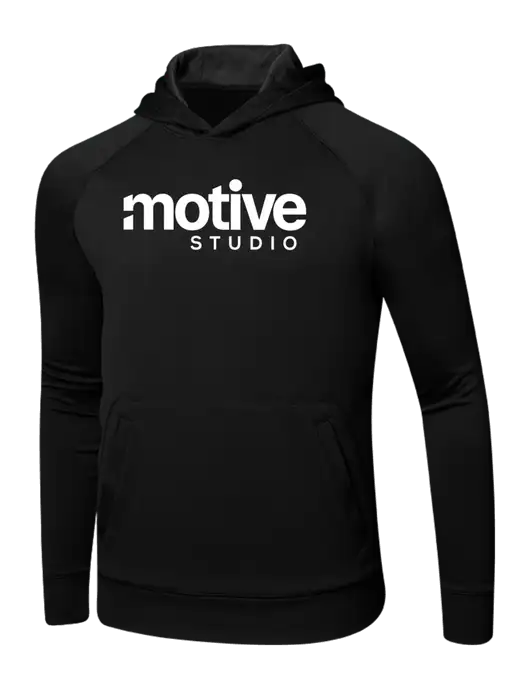 Tech Black Fleece Hooded Sweatshirt w/Motive Studio Logo
