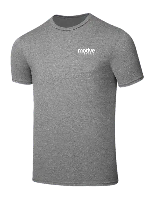Seriously Soft Grey Frost T-Shirt w/Motive Studio Logo