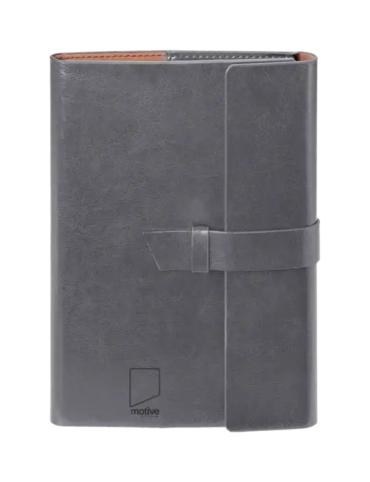 Fabrizio Grey 6.875 x 9.56 Portfolio w/Motive Studio Logo