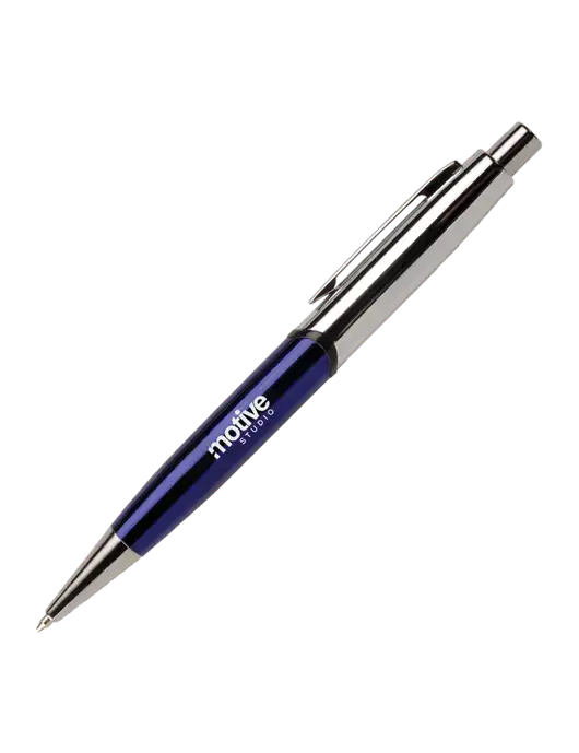 Chimera Blue Pen - Black Ink w/Motive Studio Logo