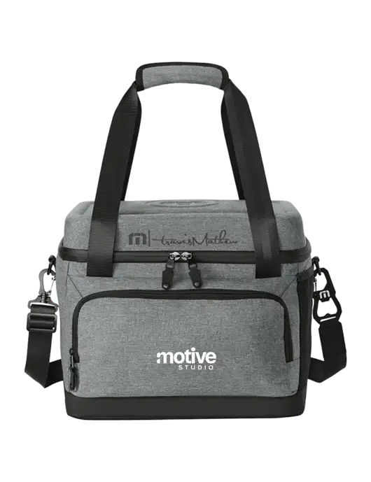 TravisMathew Medium Grey Heather Cruise 24-Can Cooler w/Motive Studio Logo