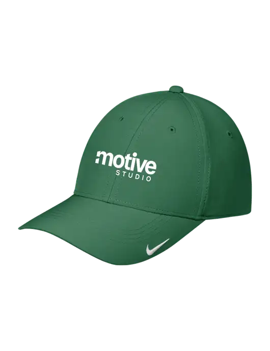 Nike Dark Green Dri-FIT Legacy Cap w/Motive Studio Logo