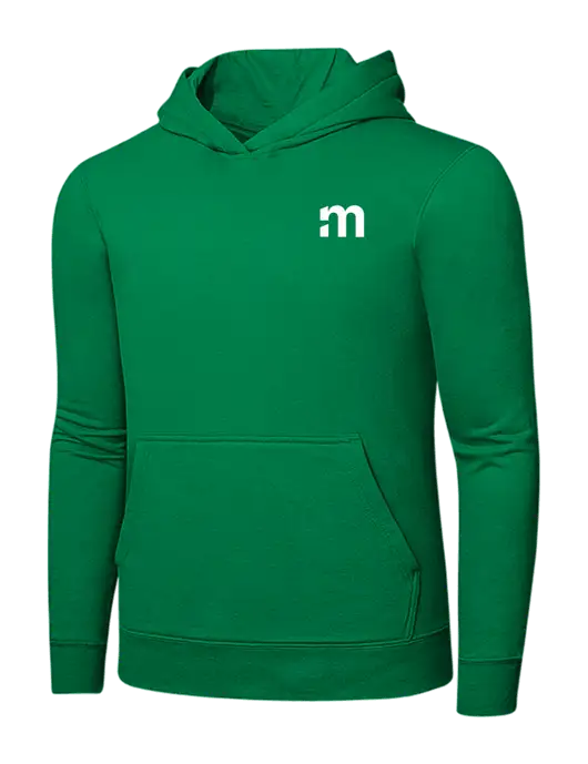 Dark Kelly Green 7.8 oz Ring Spun Hooded Sweatshirt w/m Icon Logo