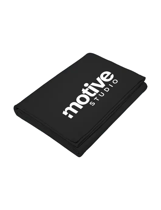 Core Black Fleece Sweatshirt Blanket w/Motive Studio Logo