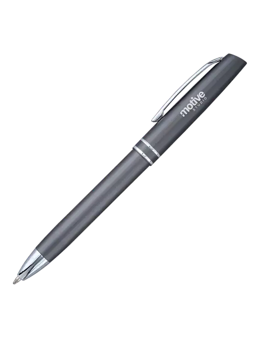 Gunmetal Anguilla Black Ink Pen w/Motive Studio Logo