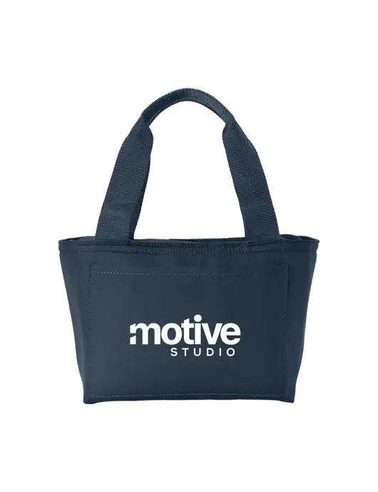 Iso Dark Navy Lunch Tote w/Motive Studio Logo