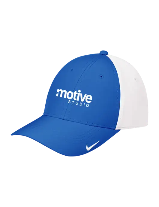 Nike Royal/White Dri-FIT Legacy Cap w/Motive Studio Logo