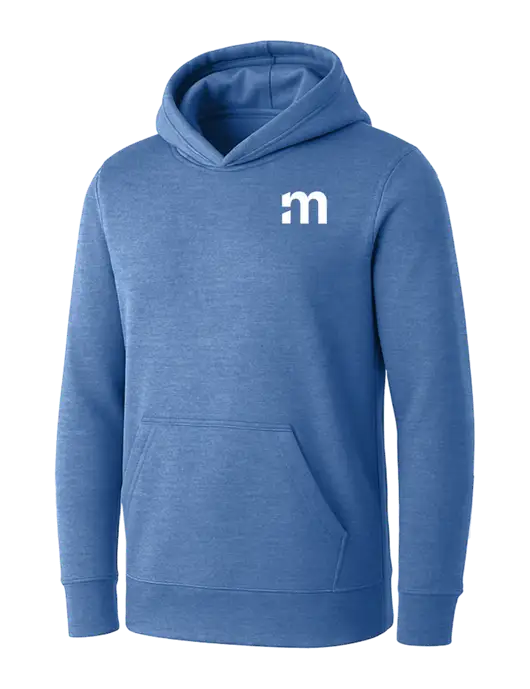 Womens Royal Heather Core Fleece Pullover Hooded Sweatshirt w/m Icon Logo