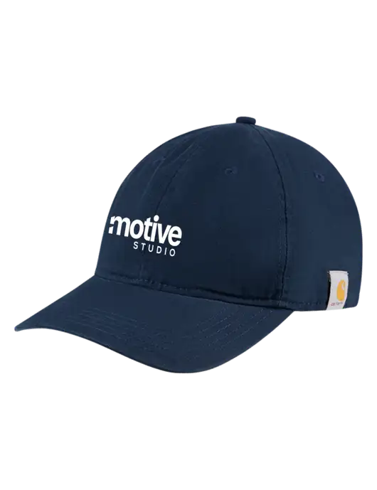 Carhartt Navy Cotton Canvas Cap w/Motive Studio Logo