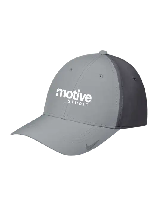 Nike Light Grey/Dark Grey Dri-FIT Legacy Cap w/Motive Studio Logo