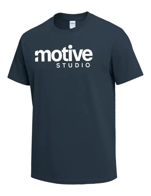 Dark Slate Blue Heavyweight 6.1 oz T-Shirt w/Motive Studio Logo