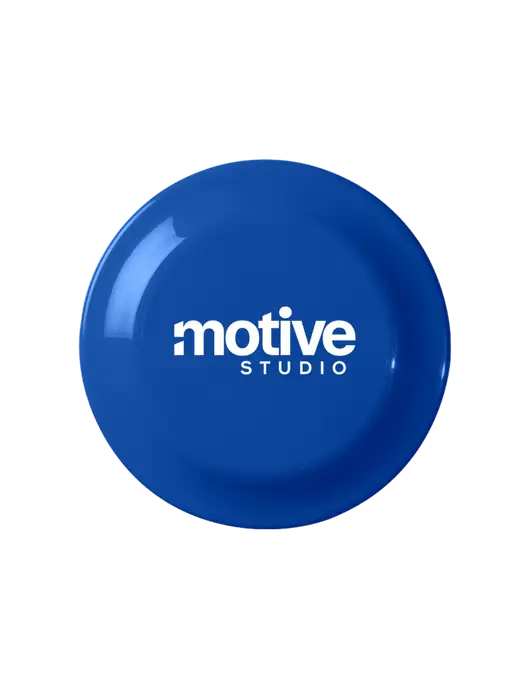 Fun Dark Royal Blue Flying Disc w/Motive Studio Logo