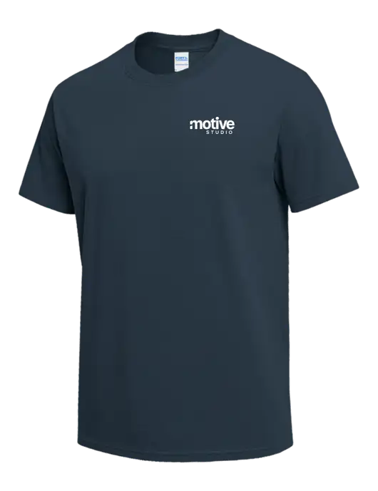 Dark Slate Blue Heavyweight 6.1 oz T-Shirt w/Motive Studio Logo