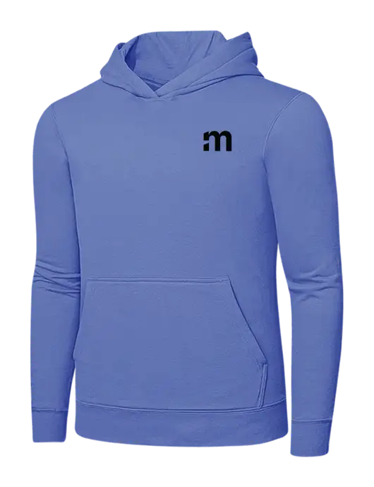 Carolina Blue 7.8 oz Ring Spun Hooded Sweatshirt w/m Icon Logo