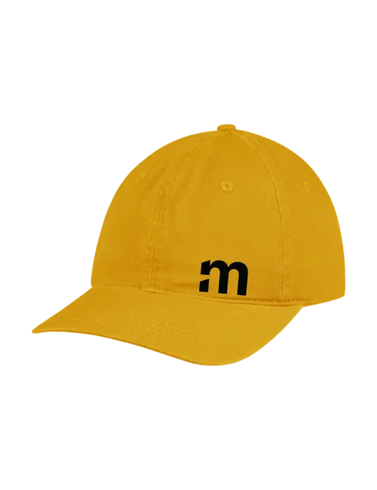 Garment Washed Unstructured Twill Yellow Gold Cap w/m Icon Logo