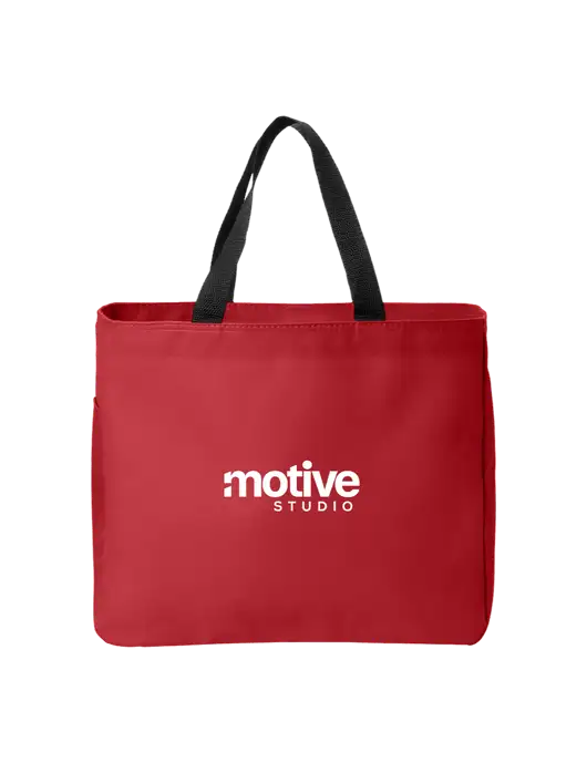 Essential Red Tote w/Motive Studio Logo