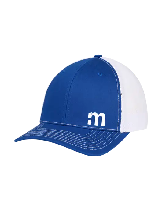 Richardson Adjustable Snapback Original 112 Trucker Cap Royal w/White Mesh w/m Icon Logo