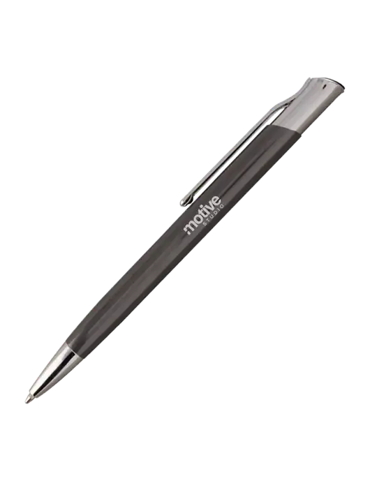 San Malo Gunmetal Pen - Black Ink w/Motive Studio Logo
