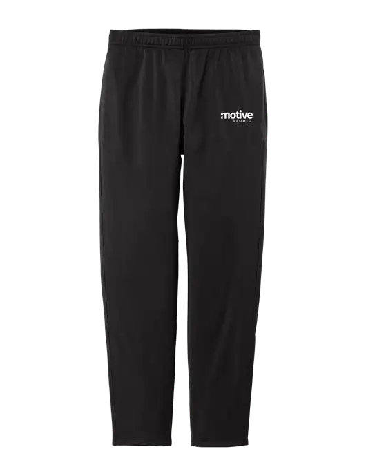 Womens Tricot Black Track Jogger w/Motive Studio Logo