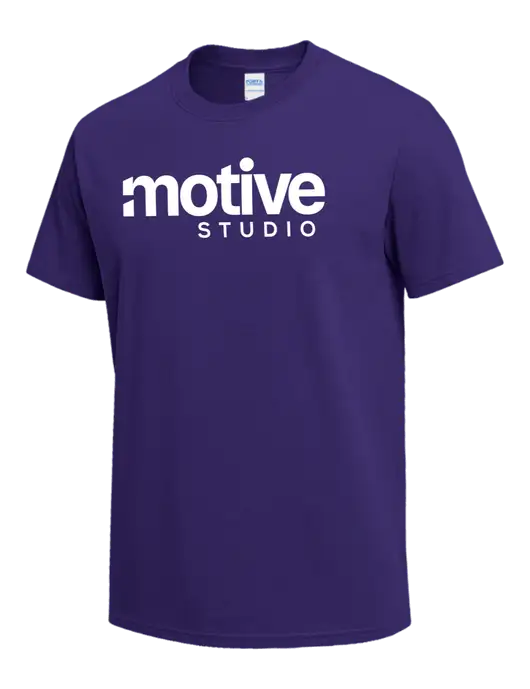 Purple Heavyweight 6.1 oz T-Shirt w/Motive Studio Logo