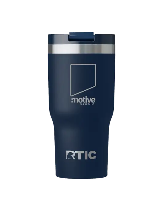 RTIC Essential 30 oz Navy Tumbler w/Motive Studio Logo