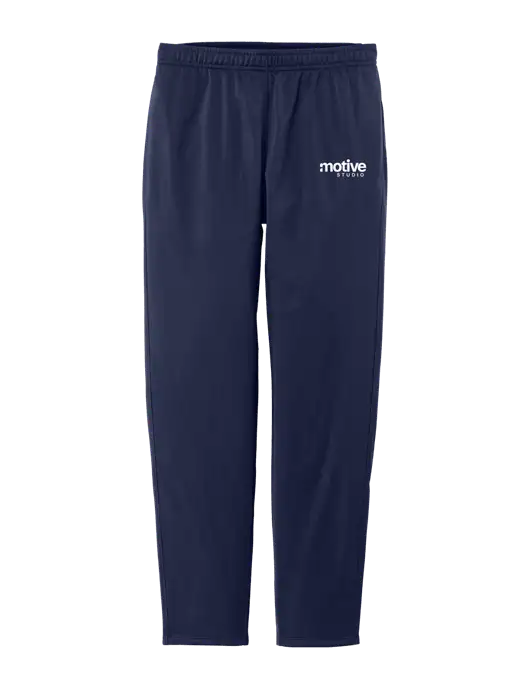Womens Tricot Navy Track Jogger w/Motive Studio Logo