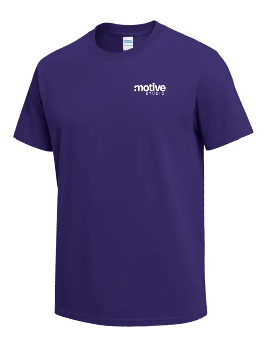 Purple Heavyweight 6.1 oz T-Shirt w/Motive Studio Logo