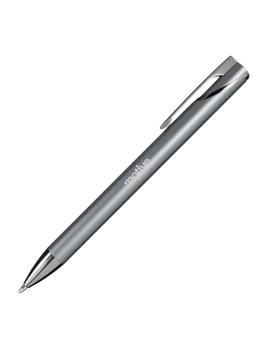 Dark Grey HyperNova Ballpoint Pen - Black Ink w/Motive Studio Logo