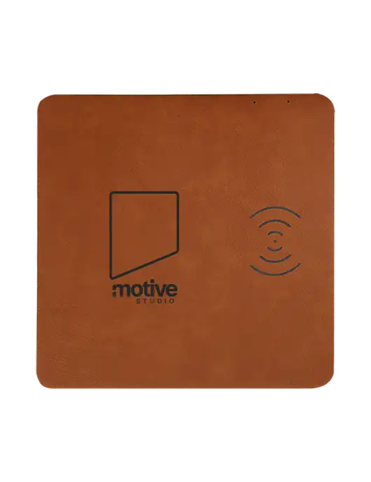Rawhide Laserable Leatherette Phone Charging Mat w/Motive Studio Logo