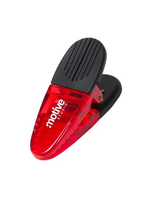 Magnetic Red Power Clip w/Motive Studio Logo
