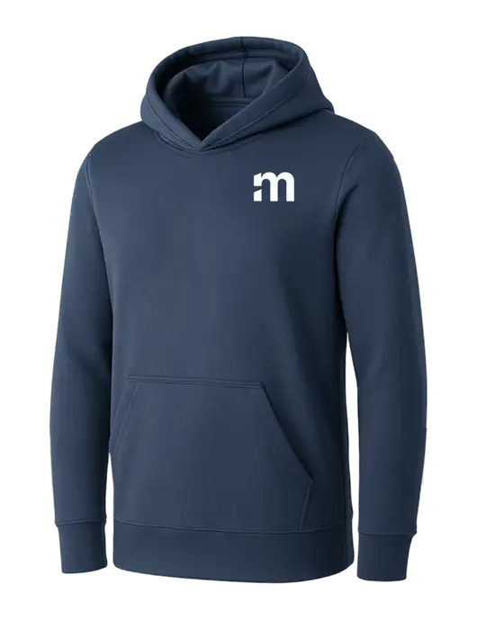 Womens Navy Core Fleece Pullover Hooded Sweatshirt w/m Icon Logo
