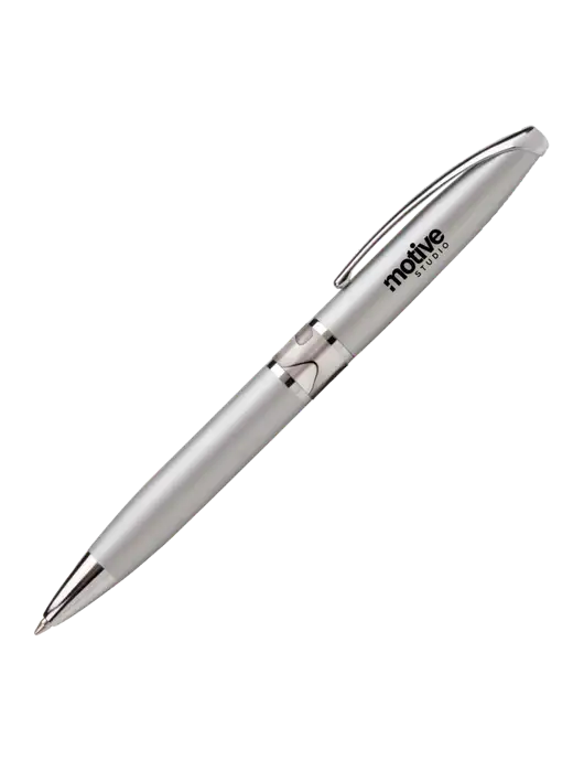 Illusion Silver Pen - Black Ink w/Motive Studio Logo