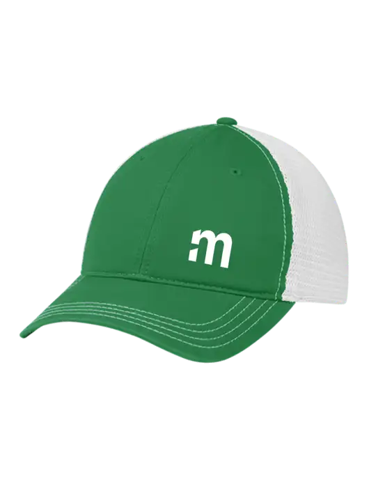Richardson 111 Garment Washed Trucker Cap Kelly w/White Mesh w/m Icon Logo