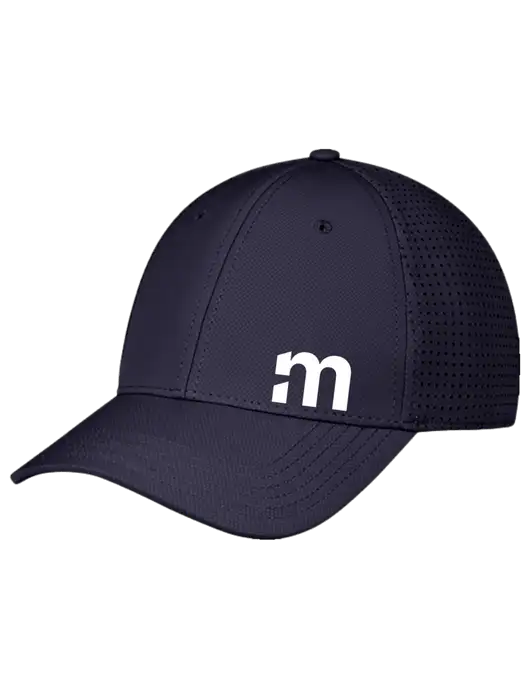 Navy Performance Stretchable Cap Hook & Loop w/m Icon Logo