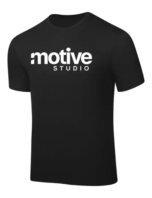 Black PosiCharge Competitor Tee w/Motive Studio Logo