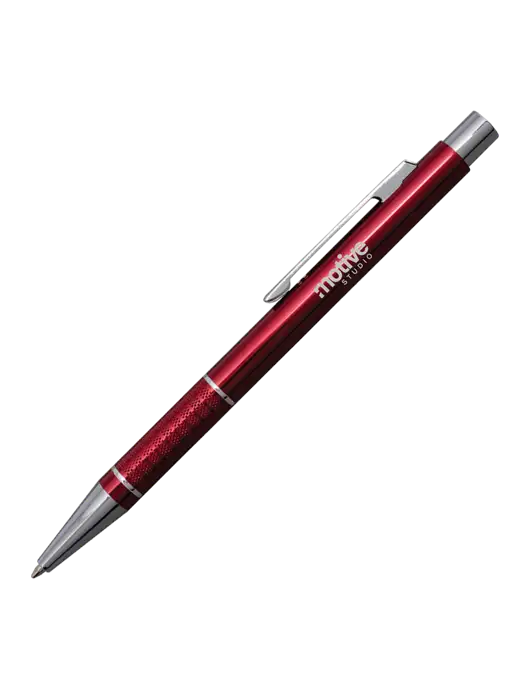 St George Red Pen - Blue Ink w/Motive Studio Logo