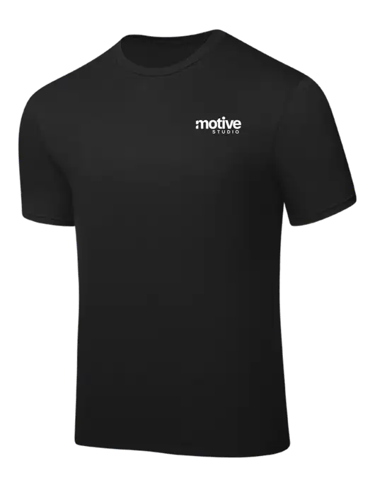 Black PosiCharge Competitor Tee w/Motive Studio Logo