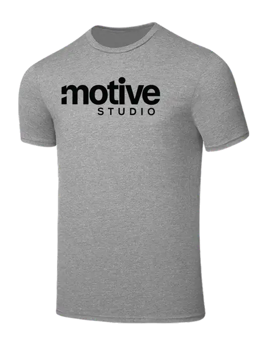 Seriously Soft Light Heather Grey T-Shirt w/Motive Studio Logo