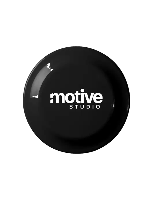 Fun Black Flying Disc w/Motive Studio Logo