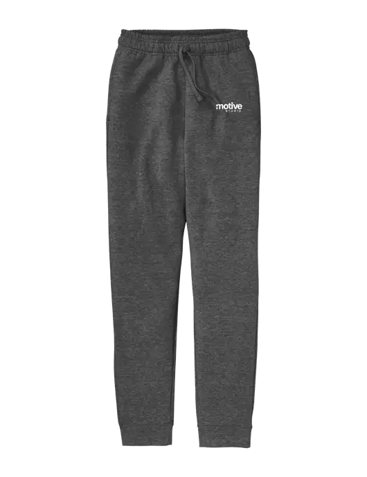 Core Fleece Dark Heather Grey Jogger w/Motive Studio Logo