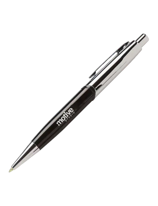 Chimera Black Pen - Black Ink w/Motive Studio Logo