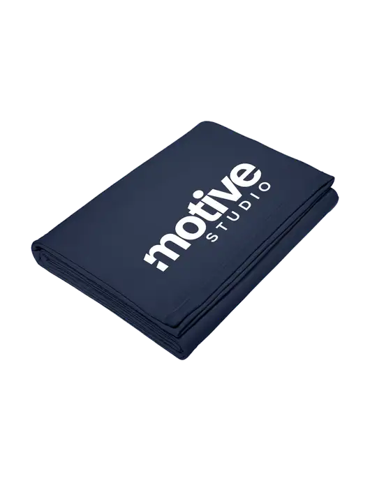 Core Navy Fleece Sweatshirt Blanket w/Motive Studio Logo