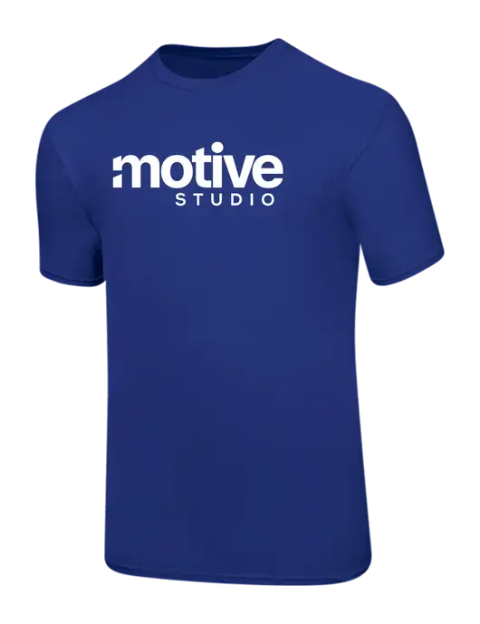 Ring Spun Royal 4.5 oz T-Shirt w/Motive Studio Logo