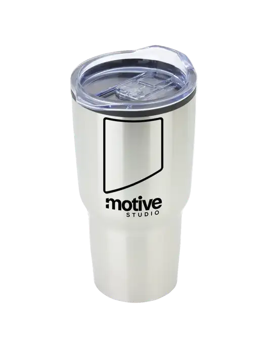 Odyssey Silver 30 oz Travel Tumbler w/Motive Studio Logo