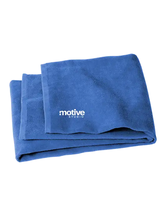Royal Beach Towel w/Motive Studio Logo