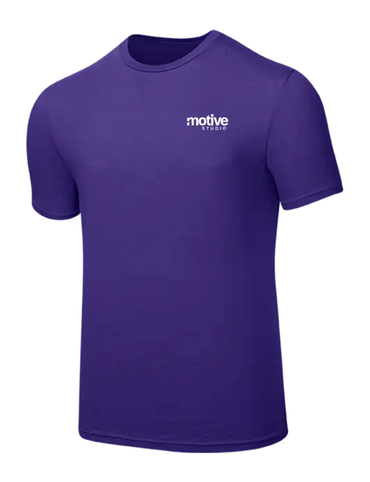 Seriously Soft Purple T-Shirt w/Motive Studio Logo
