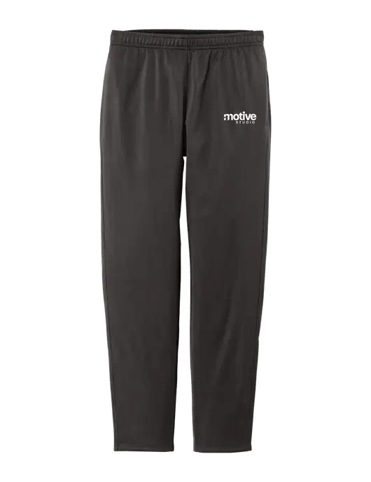 Womens Tricot Very Dark Grey Track Jogger w/Motive Studio Logo