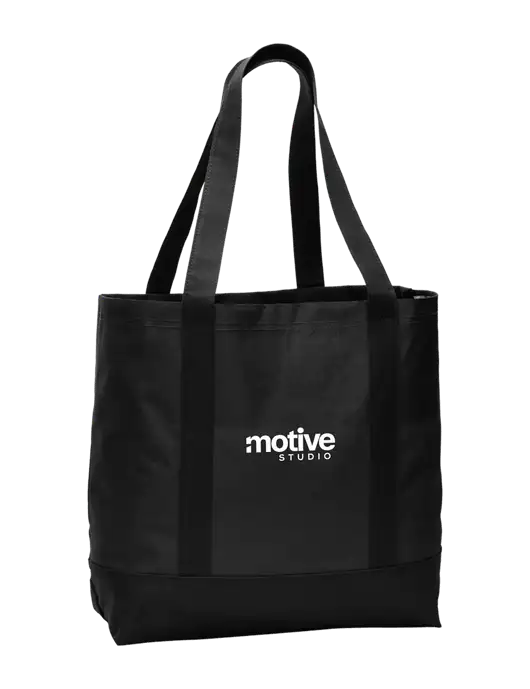 Carryall Black/Black Day Tote w/Motive Studio Logo