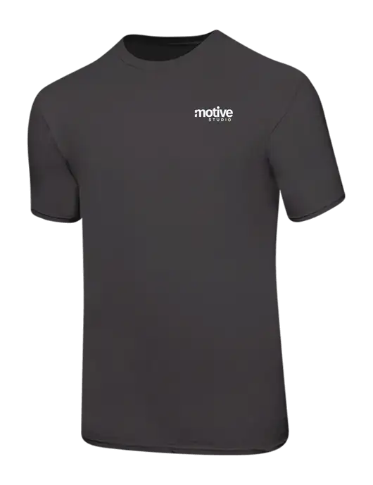Ring Spun Charcoal 4.5 oz T-Shirt w/Motive Studio Logo